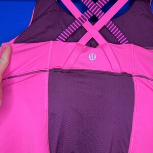 Lululemon Pink and Purple Tank Top